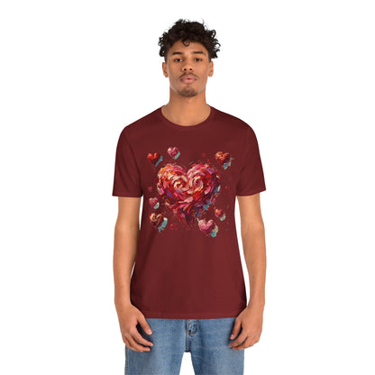 Impressionistic Heart T-Shirt – Artistic Valentine's Day Tee