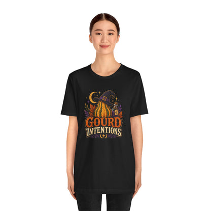 Gourd Intentions T-Shirt – Funny Witchy Fall Pumpkin Tee