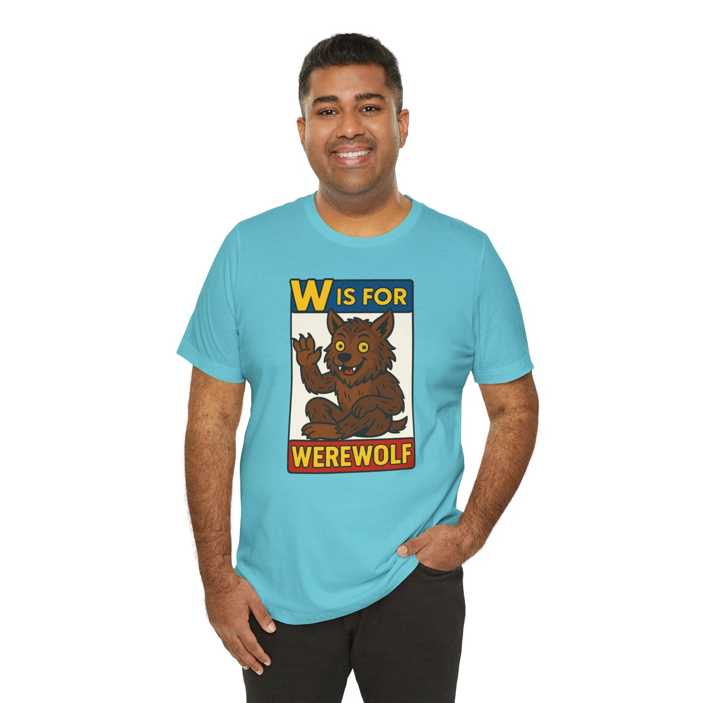 W Is for Werewolf T-Shirt – Cute Werewolf Shirt from Monster Alphabet