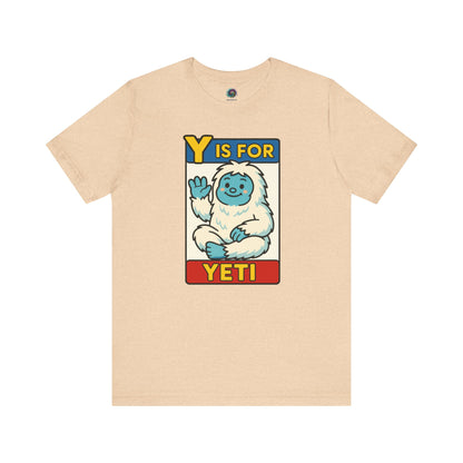 Y Is for Yeti T-Shirt – Cute Winter Monster Tee from the Monster Alphabet Series
