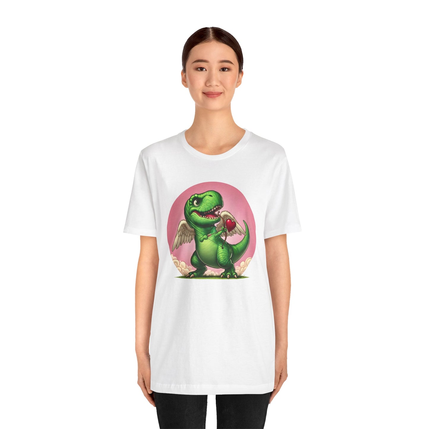 Cupidsaurus Rex T-Shirt – Funny Dinosaur Cupid Valentine’s Day Tee