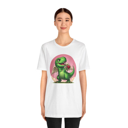Cupidsaurus Rex T-Shirt – Funny Dinosaur Cupid Valentine’s Day Tee
