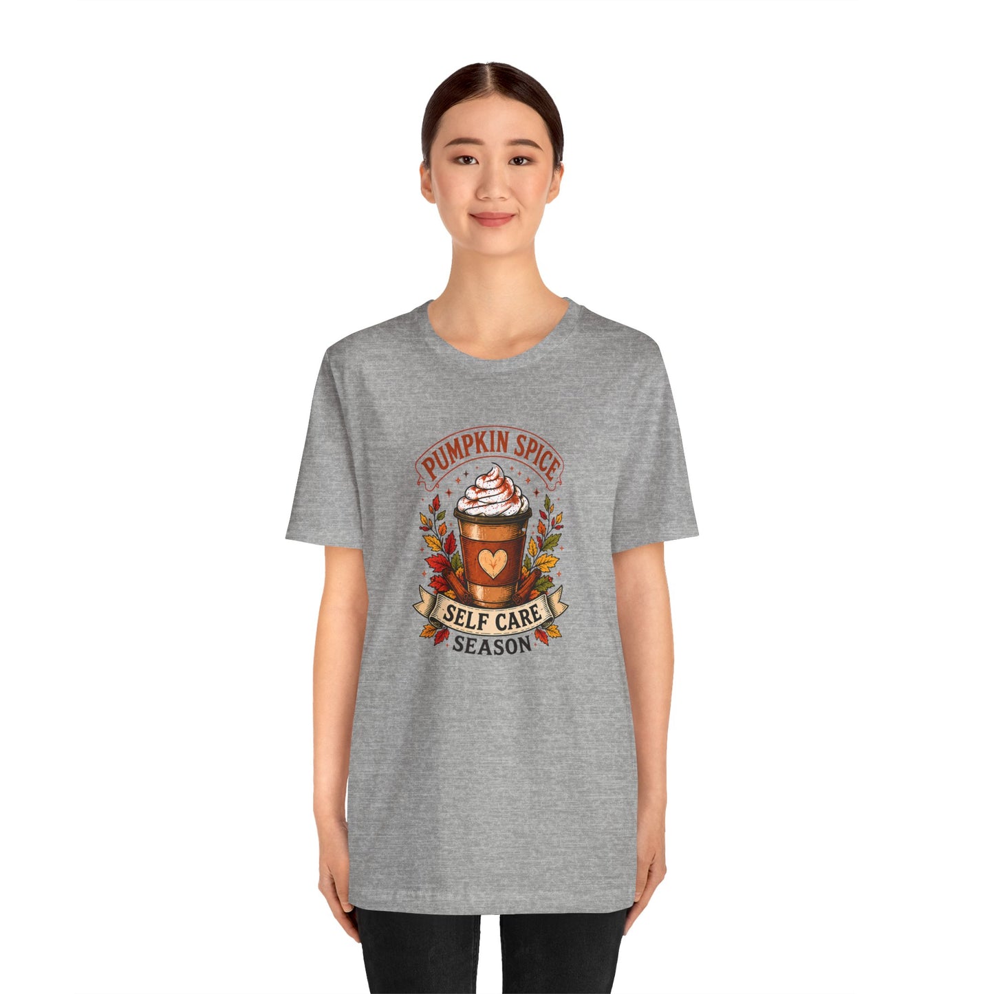 Pumpkin Spice Self Care Season T-Shirt – Funny Fall Coffee Tee