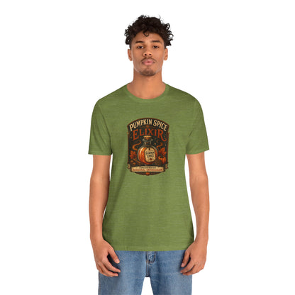 Pumpkin Spice Elixir T-Shirt – Funny Witchy Fall Coffee Tee