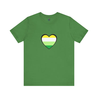 Gender Neutral Pride Flag Heart T-Shirt – Unisex LGBTQ+ Graphic Tee - WhimSpin - https://whimspin.com
