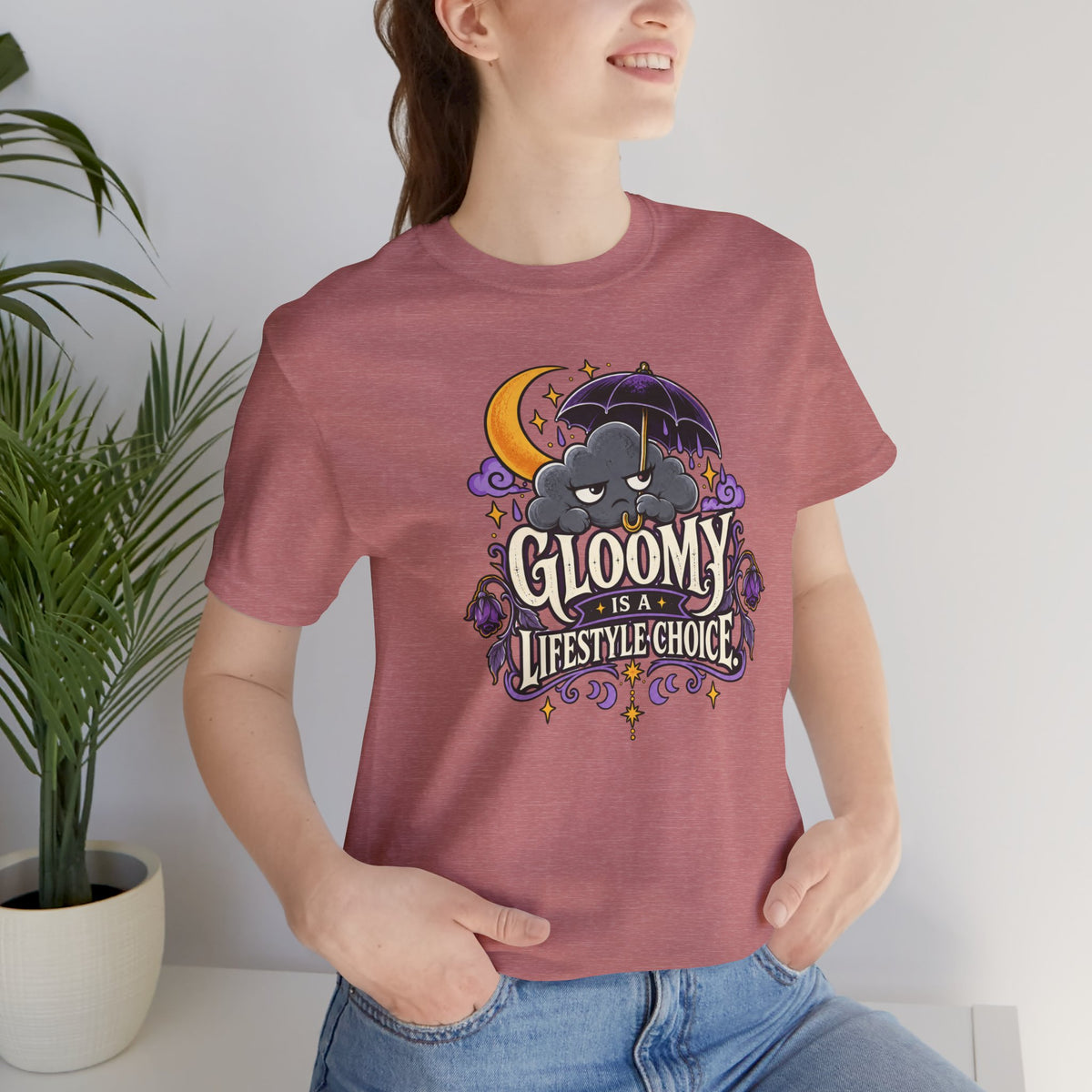 Gloomy Is a Lifestyle Choice T-Shirt – Funny Goth Halloween Tee