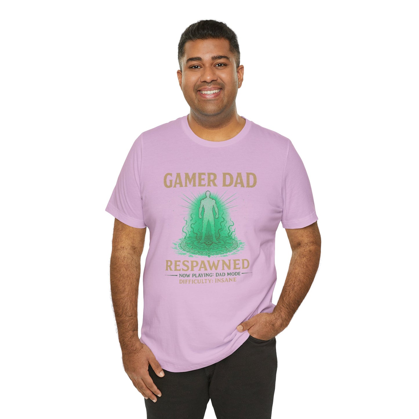 Gamer Dad Respawned T-Shirt – Funny New Fatherhood Gaming Tee