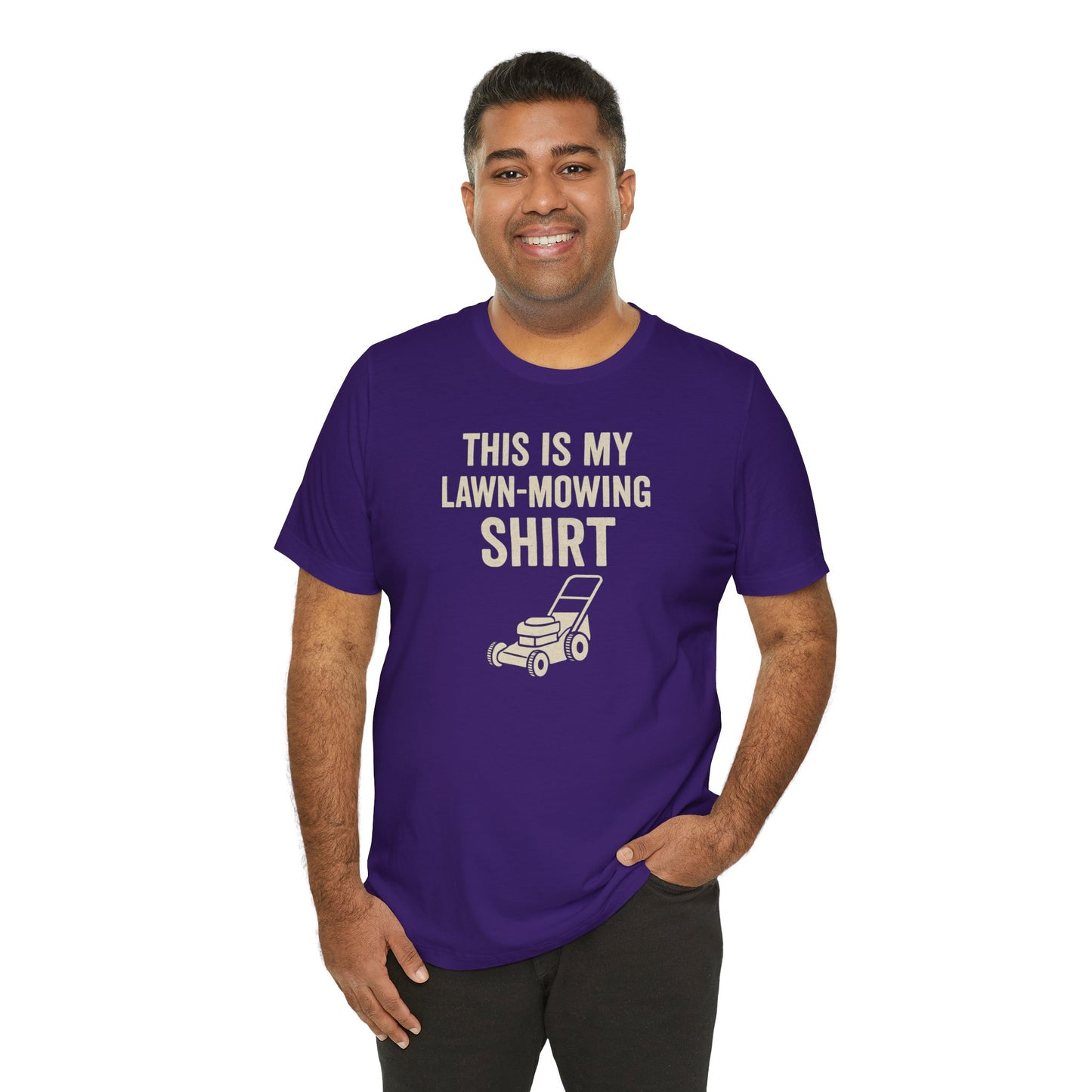 Lawn Mowing Tee – Funny Shirt Summer Yard Work T-shirt with Mower Graphic