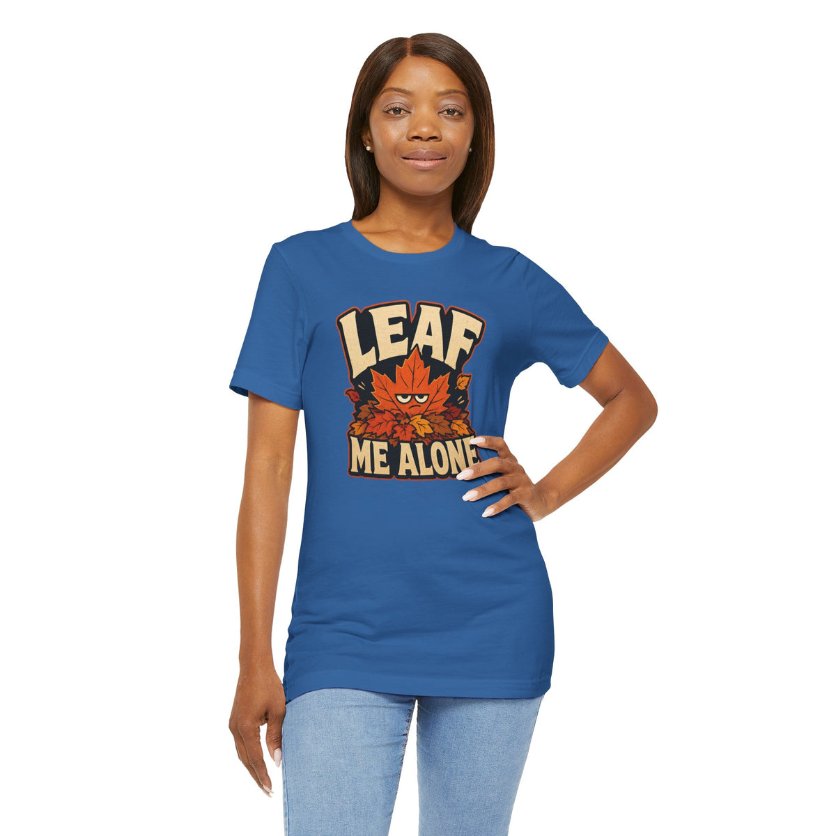 Leaf Me Alone T-Shirt – Funny Fall Introvert Leaves Tee