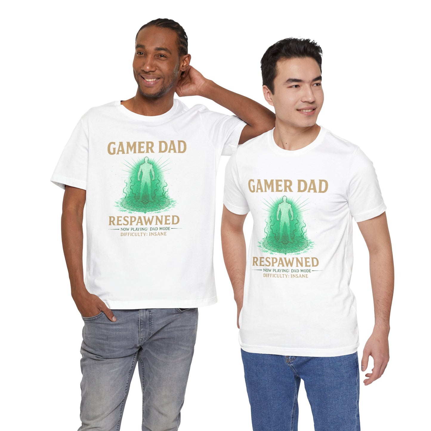 Gamer Dad Respawned T-Shirt – Funny New Fatherhood Gaming Tee