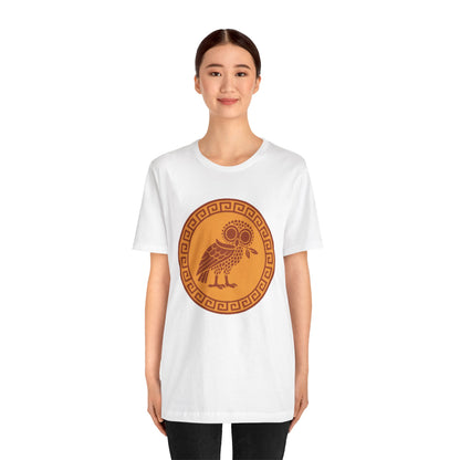 Athena’s Owl T-Shirt – Greek Mythology Bird Tee