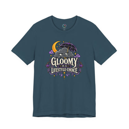 Gloomy Is a Lifestyle Choice T-Shirt – Funny Goth Halloween Tee