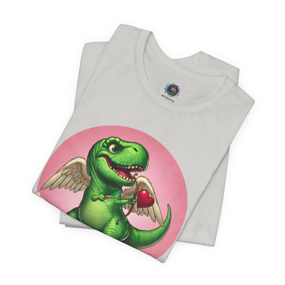Cupidsaurus Rex T-Shirt – Funny Dinosaur Cupid Valentine’s Day Tee