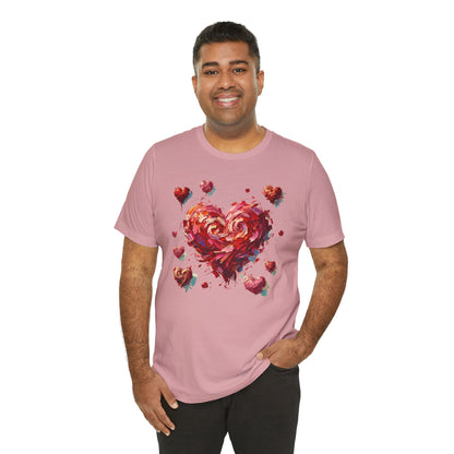 Impressionistic Heart T-Shirt – Artistic Valentine's Day Tee
