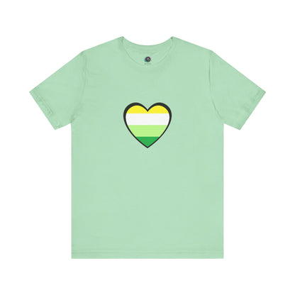 Gender Neutral Pride Flag Heart T-Shirt – Unisex LGBTQ+ Graphic Tee - WhimSpin - https://whimspin.com