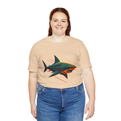 Electric Apex Shark T-Shirt – Bold Ocean Graphic Tee - WhimSpin - https://whimspin.com
