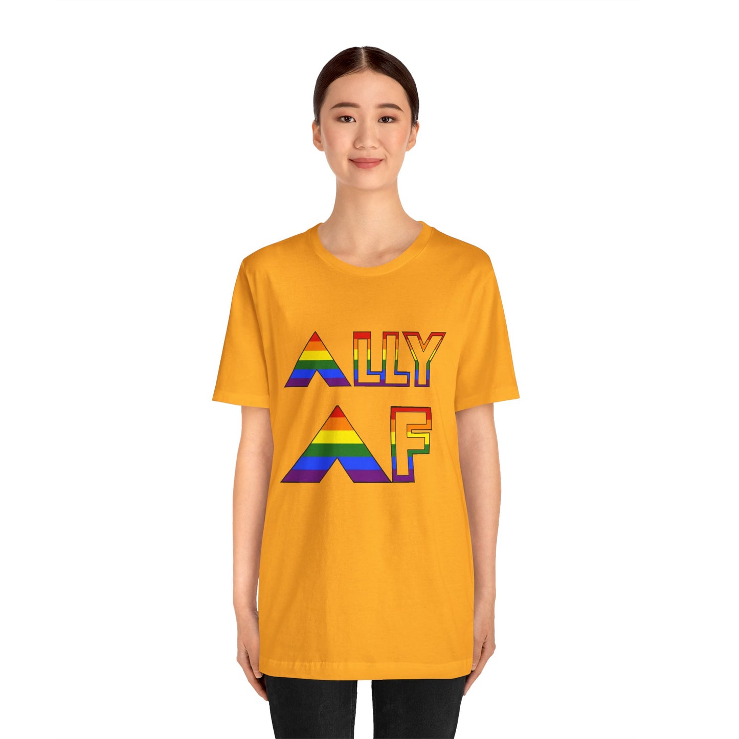 Ally AF Pride Tee – Bold LGBTQ+ Support Shirt for Loud Allies