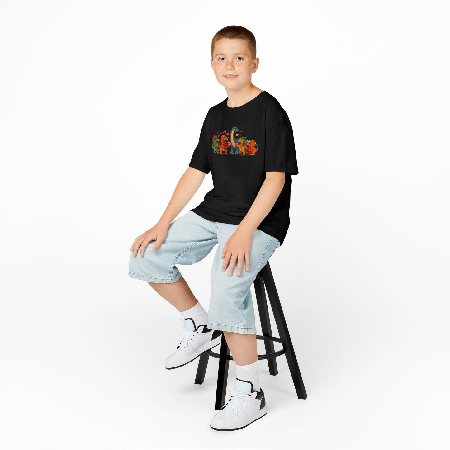 Kids Dinosaur Valentines T-Shirt – Cute Valentine’s Day Dino Tee