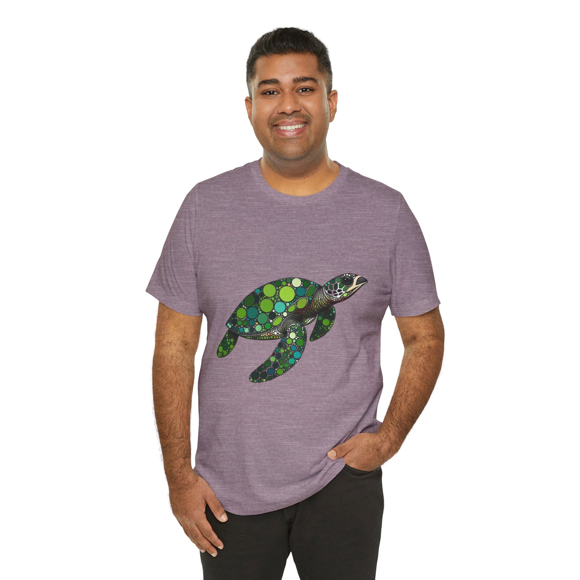 Geometric Sea Turtle T-Shirt – Eco Ocean Vibes Graphic Tee - WhimSpin - https://whimspin.com