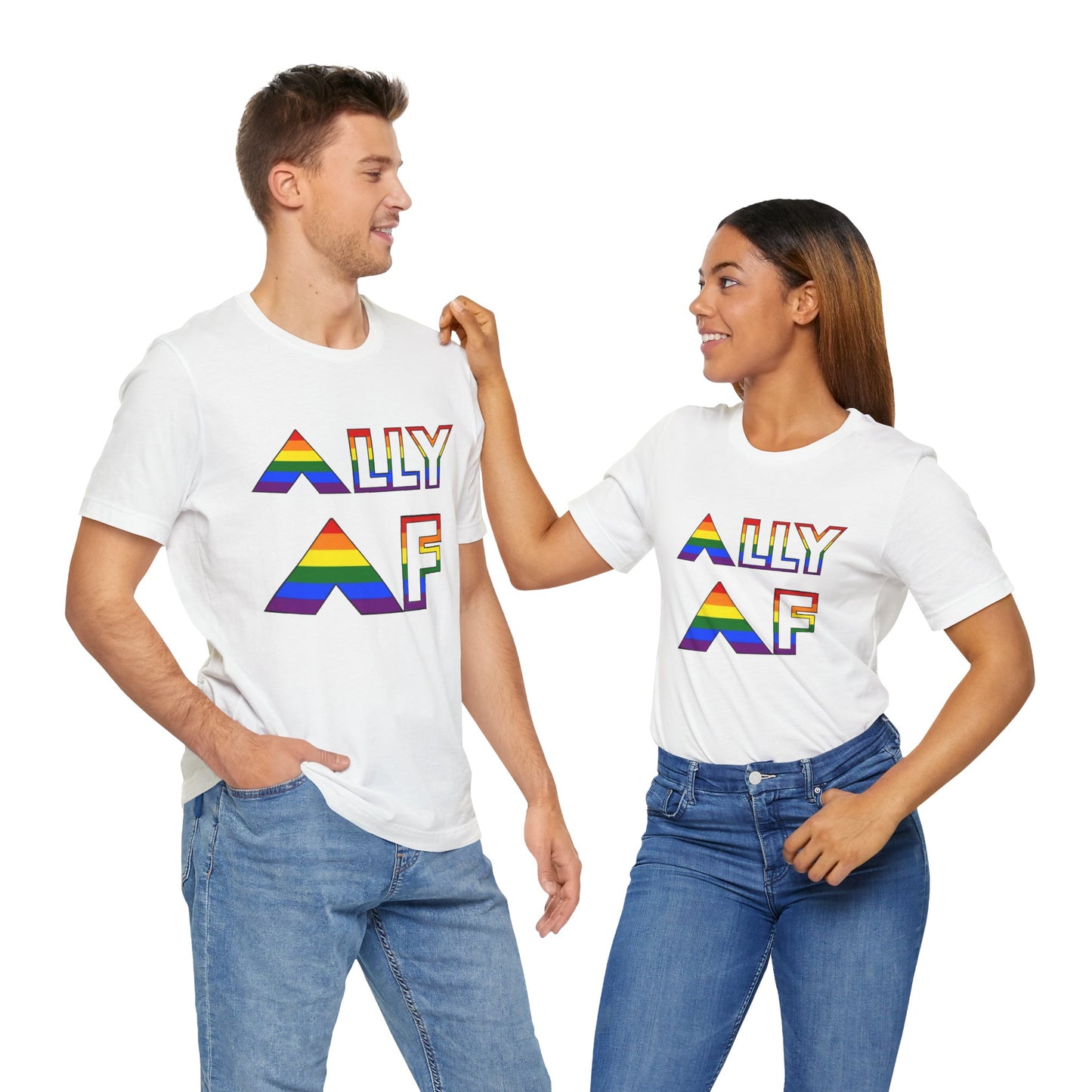 Ally AF Pride Tee – Bold LGBTQ+ Support Shirt for Loud Allies