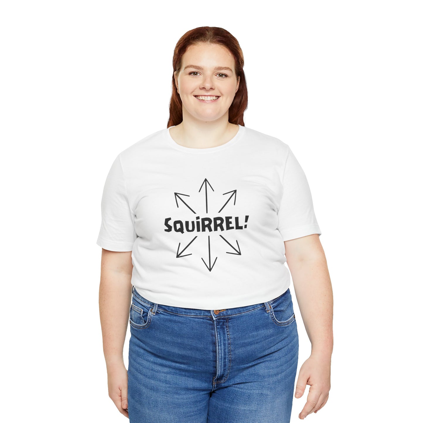 Squirrel! Distracted Mind T-Shirt – Funny Attention Graphic Tee