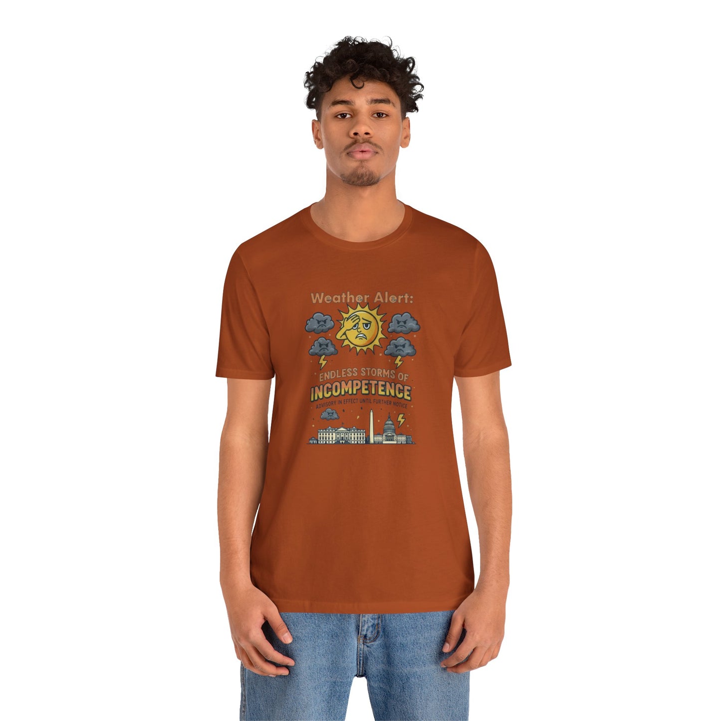 Weather Alert Political Satire T-Shirt – Funny Protest Shirt | Whimspin