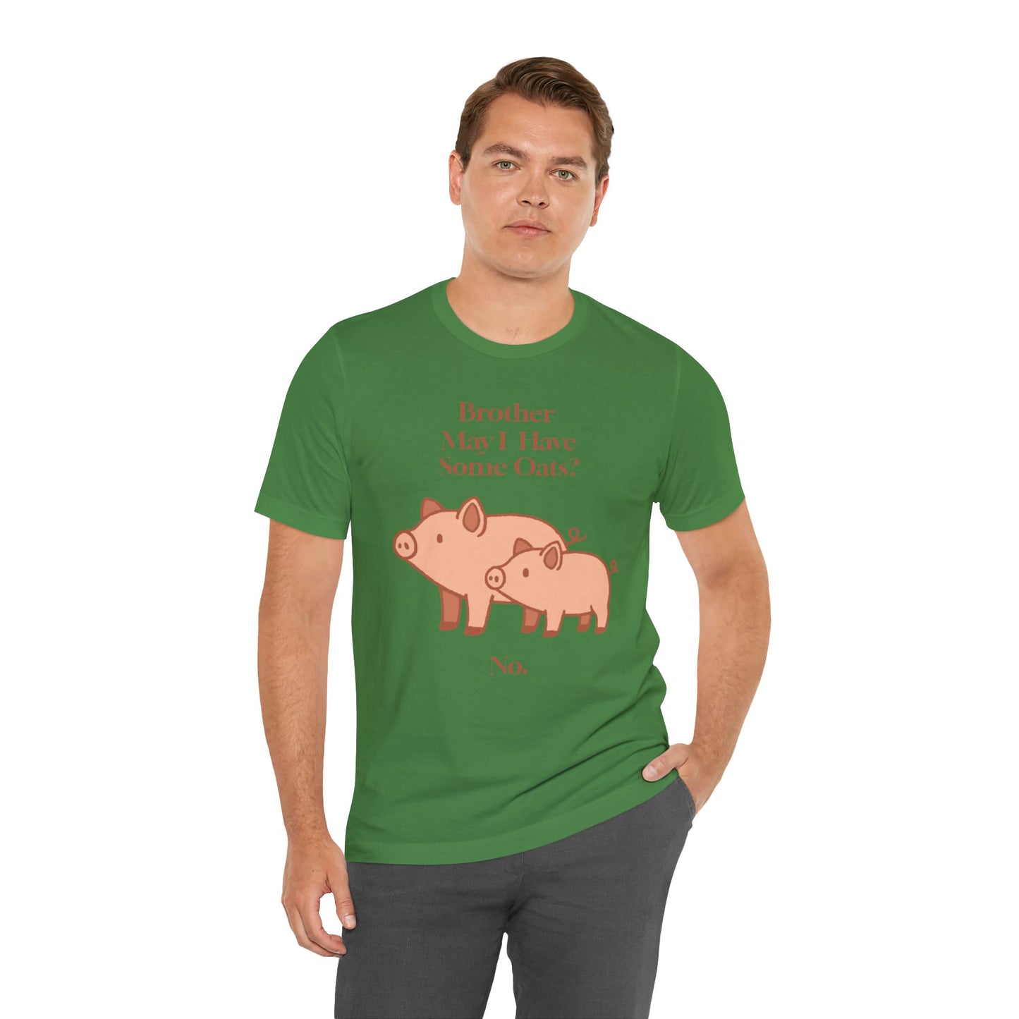 Brother May I Have Some Oats T-Shirt – Funny Viral Pig Meme Tee