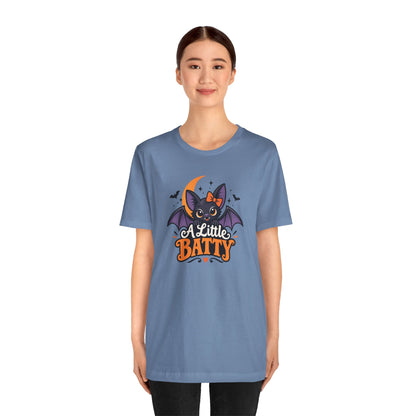 A Little Batty T-shirt - Cute Funny Halloween Bat Tee