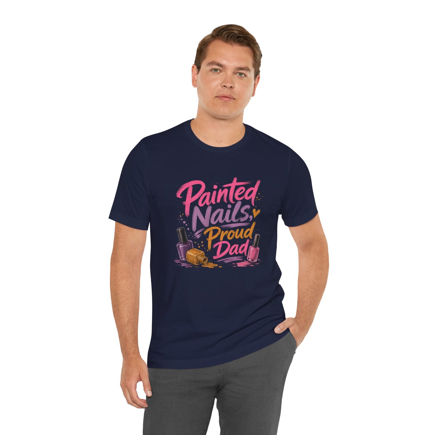Painted Nails Proud Dad T-Shirt – Girl Dad Father’s Day Tee