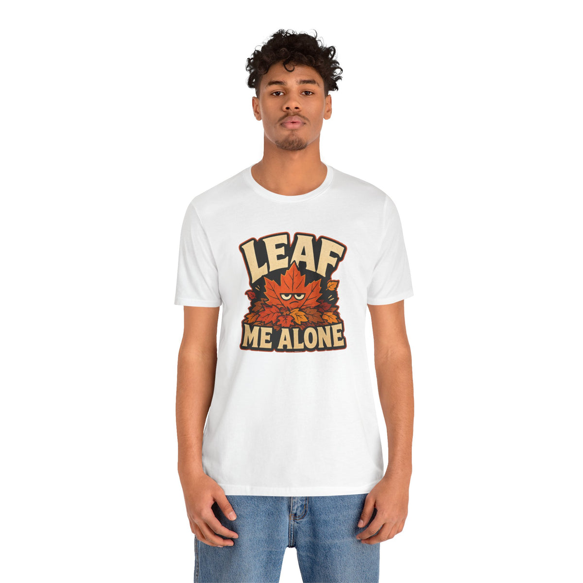 Leaf Me Alone T-Shirt – Funny Fall Introvert Leaves Tee