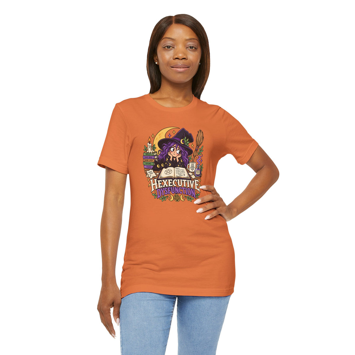 Hexecutive Dysfunction T-Shirt - Funny Witchy ADHD Humor Tee