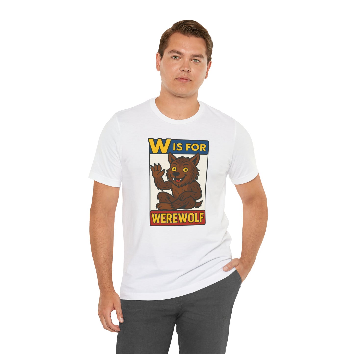 W Is for Werewolf T-Shirt – Cute Werewolf Shirt from Monster Alphabet