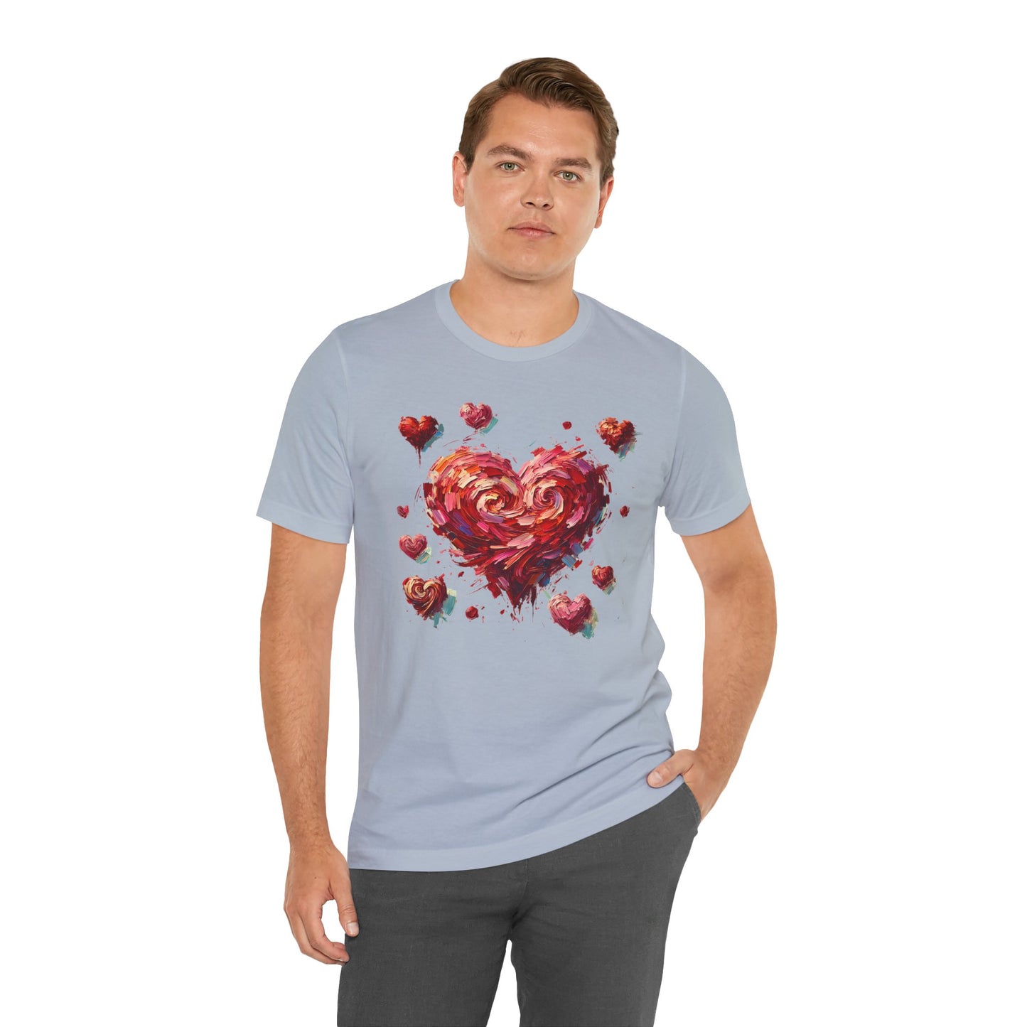 Impressionistic Heart T-Shirt – Artistic Valentine's Day Tee