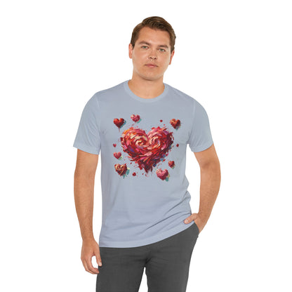 Impressionistic Heart T-Shirt – Artistic Valentine's Day Tee