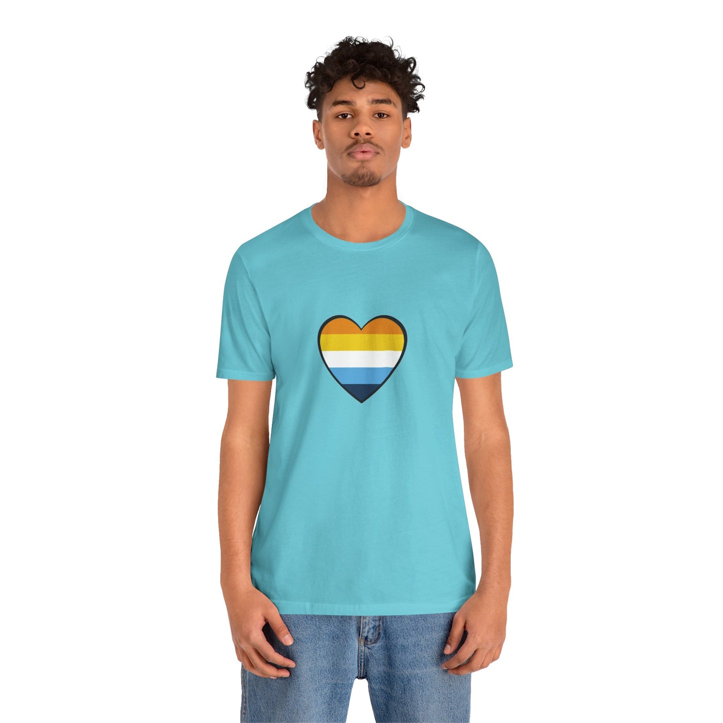 AroAce Flag Heart T-Shirt – Unisex LGBTQ+ Graphic Tee