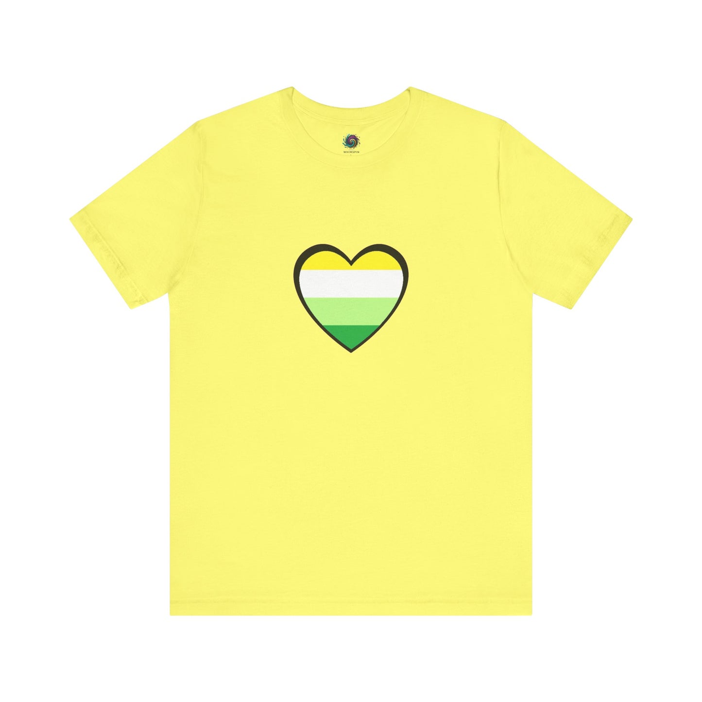 Gender Neutral Pride Flag Heart T-Shirt – Unisex LGBTQ+ Graphic Tee - WhimSpin - https://whimspin.com