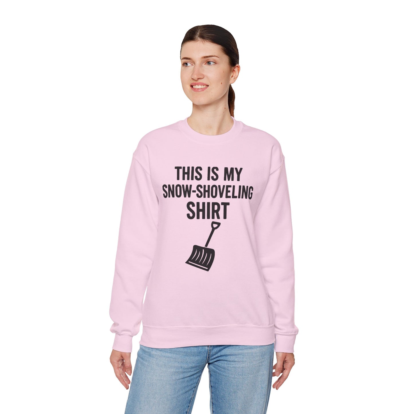 This Is My Snow-Shoveling Shirt – Funny Winter Chore Sweatshirt
