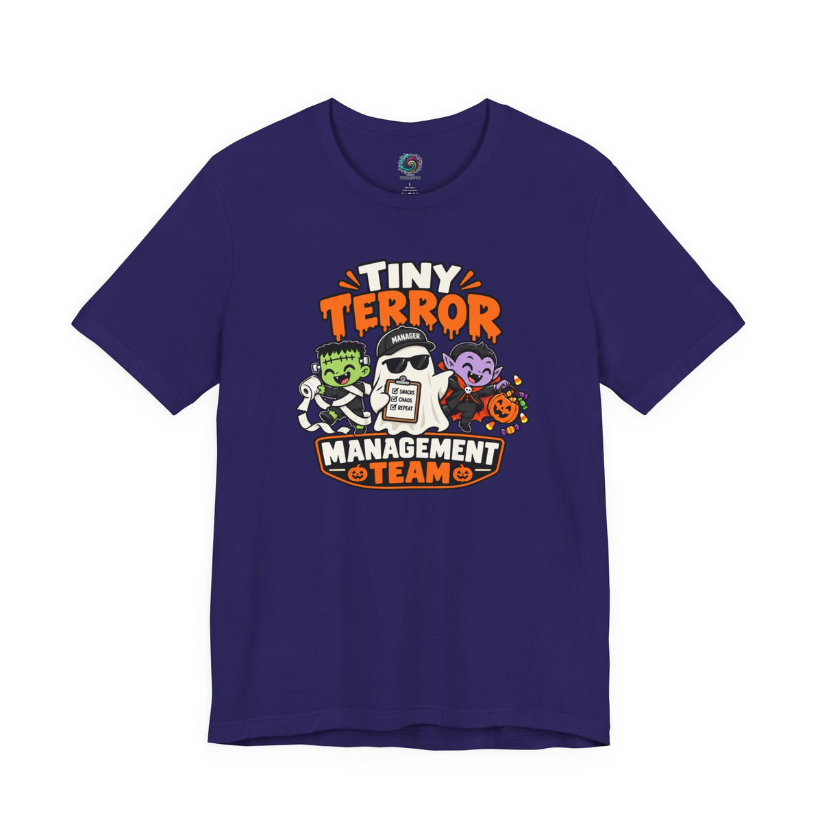 Tiny Terror Management Team T-Shirt – Funny Halloween Parent Tee