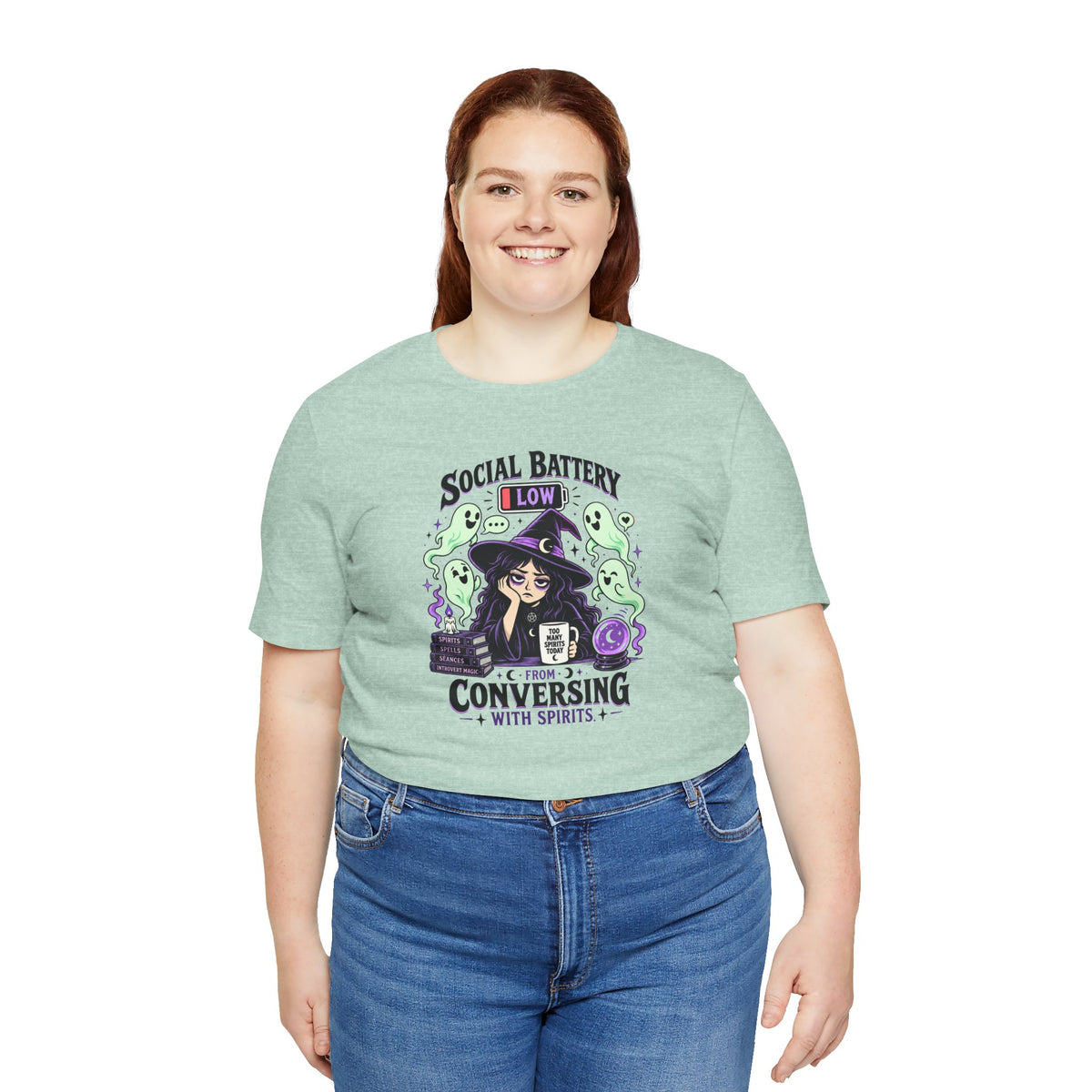 Social Battery Low From Conversing With Spirits T-Shirt