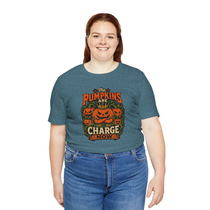 The Pumpkins Are in Charge Now T-Shirt – Funny Halloween Fall Tee