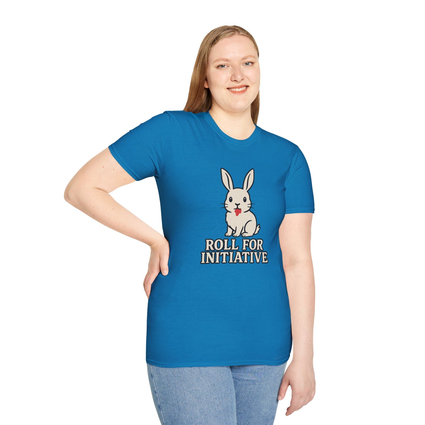 Roll for Initiative T-Shirt – Killer Bunny Humor Gaming Tee