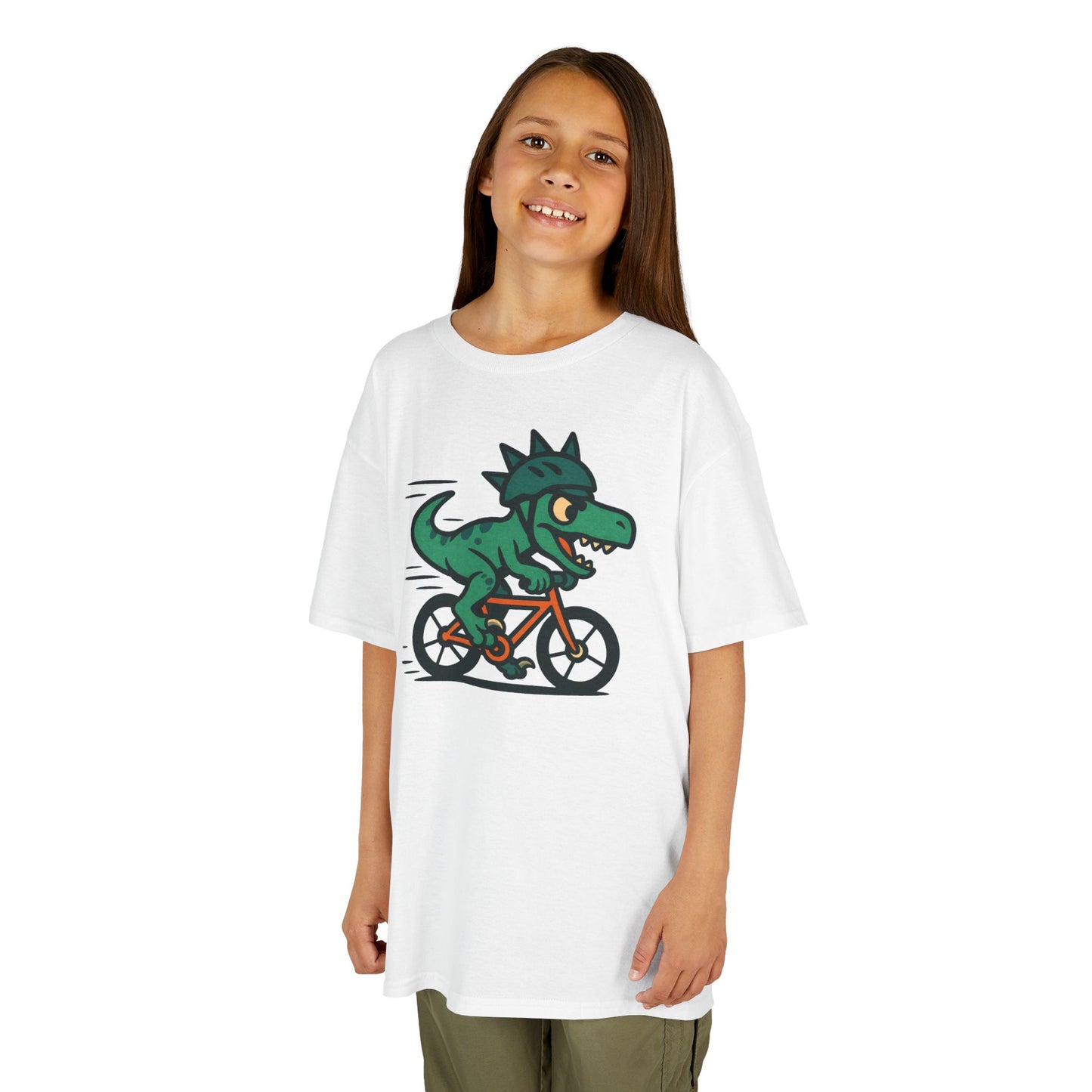 Kids Velociraptor Bike T-Shirt – Funny Dino Velo Tee