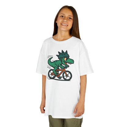 Kids Velociraptor Bike T-Shirt – Funny Dino Velo Tee