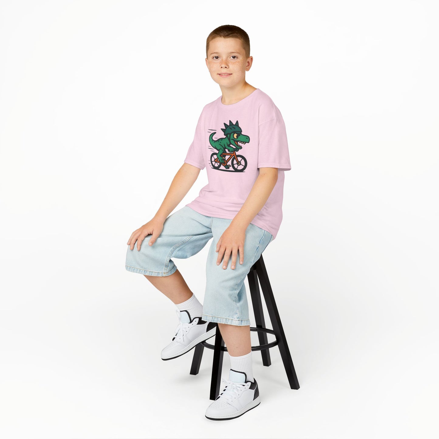 Kids Velociraptor Bike T-Shirt – Funny Dino Velo Tee