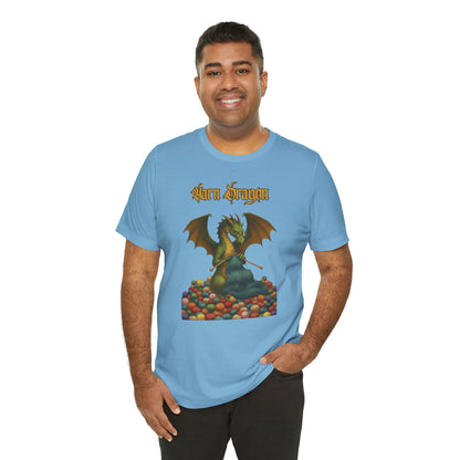 Yarn Dragon T-Shirt – Funny Knitting Dragon Shirt for Yarn Lovers
