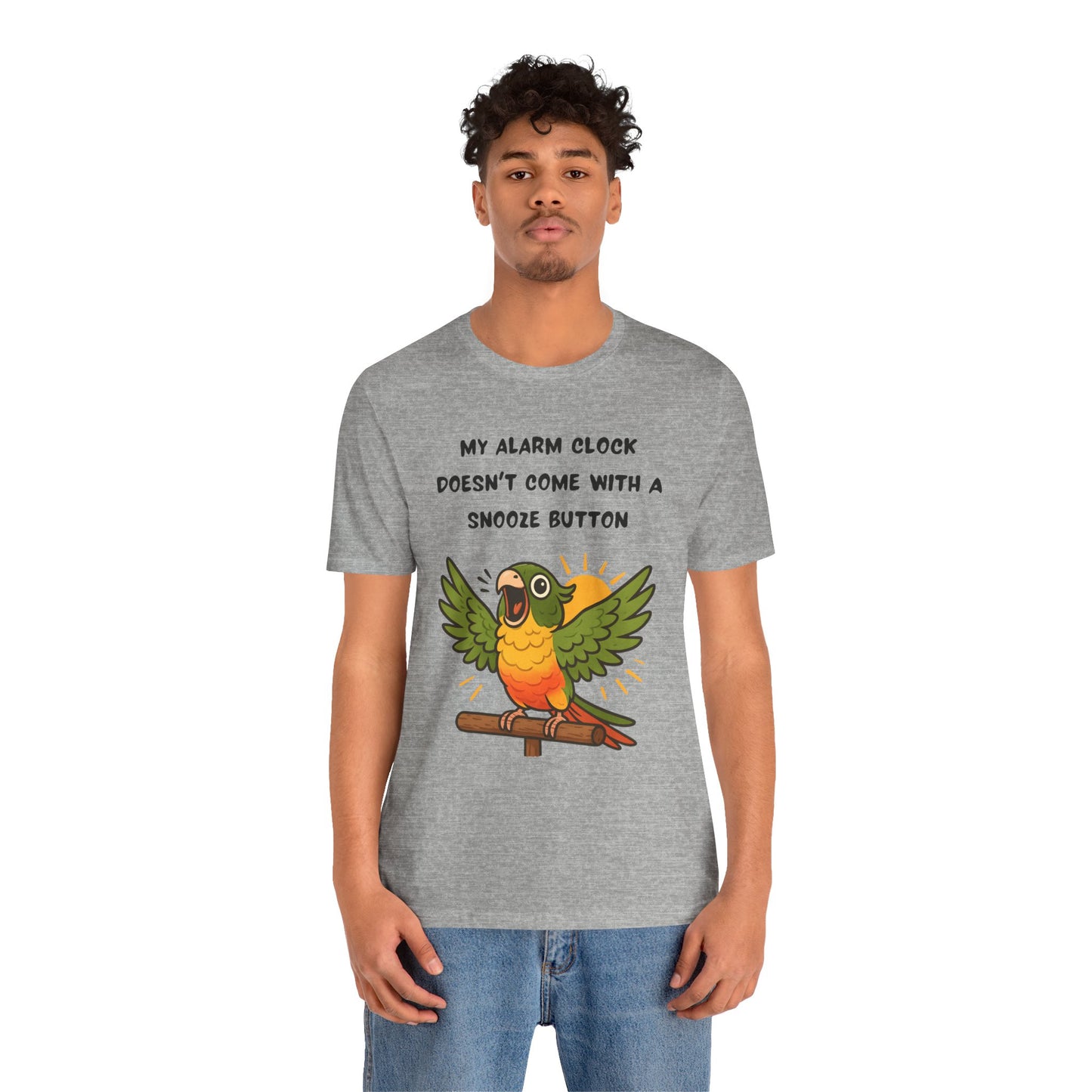 Funny Parrot Tee | Cute Animal Graphic T-Shirt, My Alarm Clock Doesn't Come With a Snooze Button, Gift for Bird Lovers, Humorous [...]