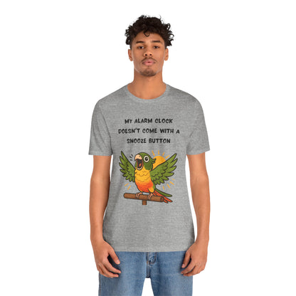 Funny Parrot Tee | Cute Animal Graphic T-Shirt, My Alarm Clock Doesn't Come With a Snooze Button, Gift for Bird Lovers, Humorous [...]