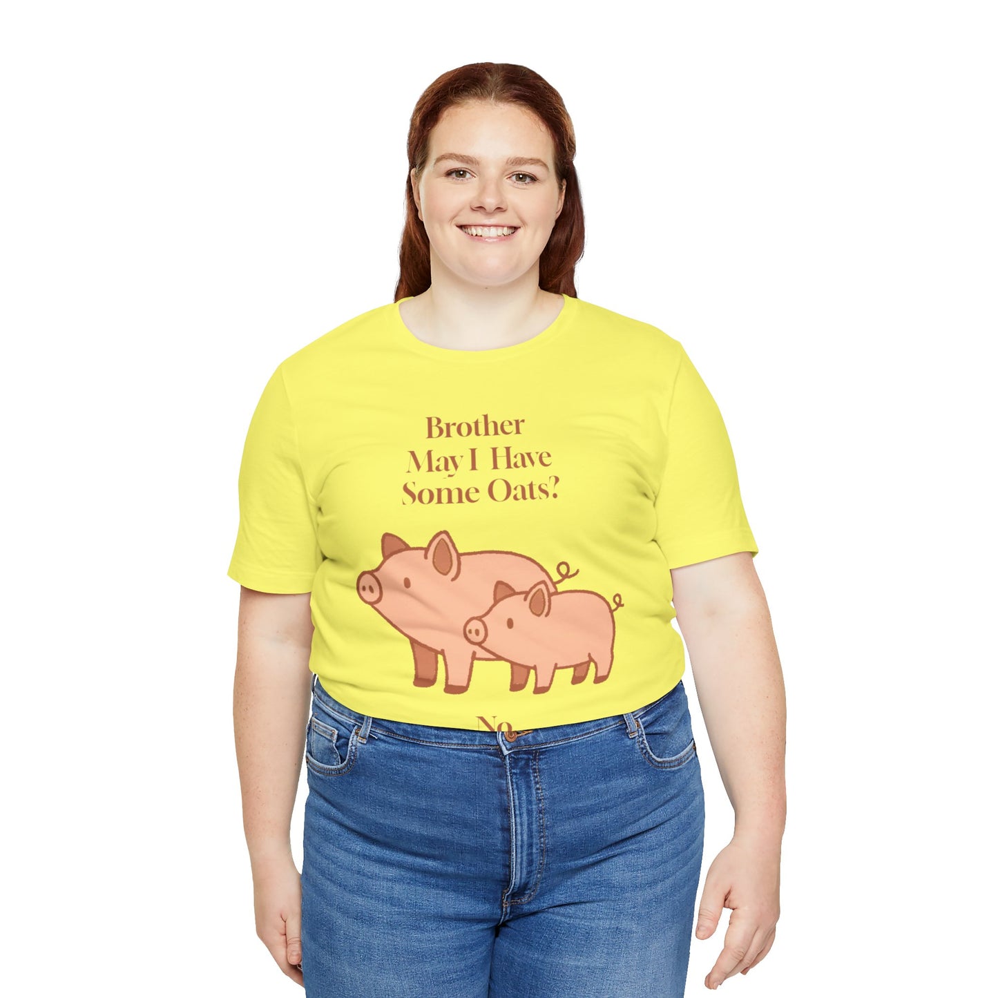 Brother May I Have Some Oats T-Shirt – Funny Viral Pig Meme Tee