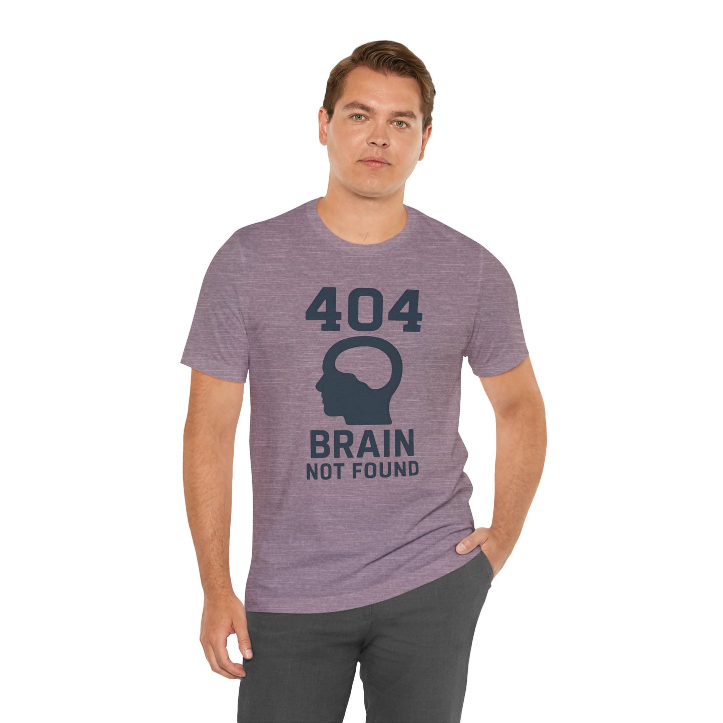 404 Brain Not Found T-Shirt – Techie Humor for Nerds & Geeks
