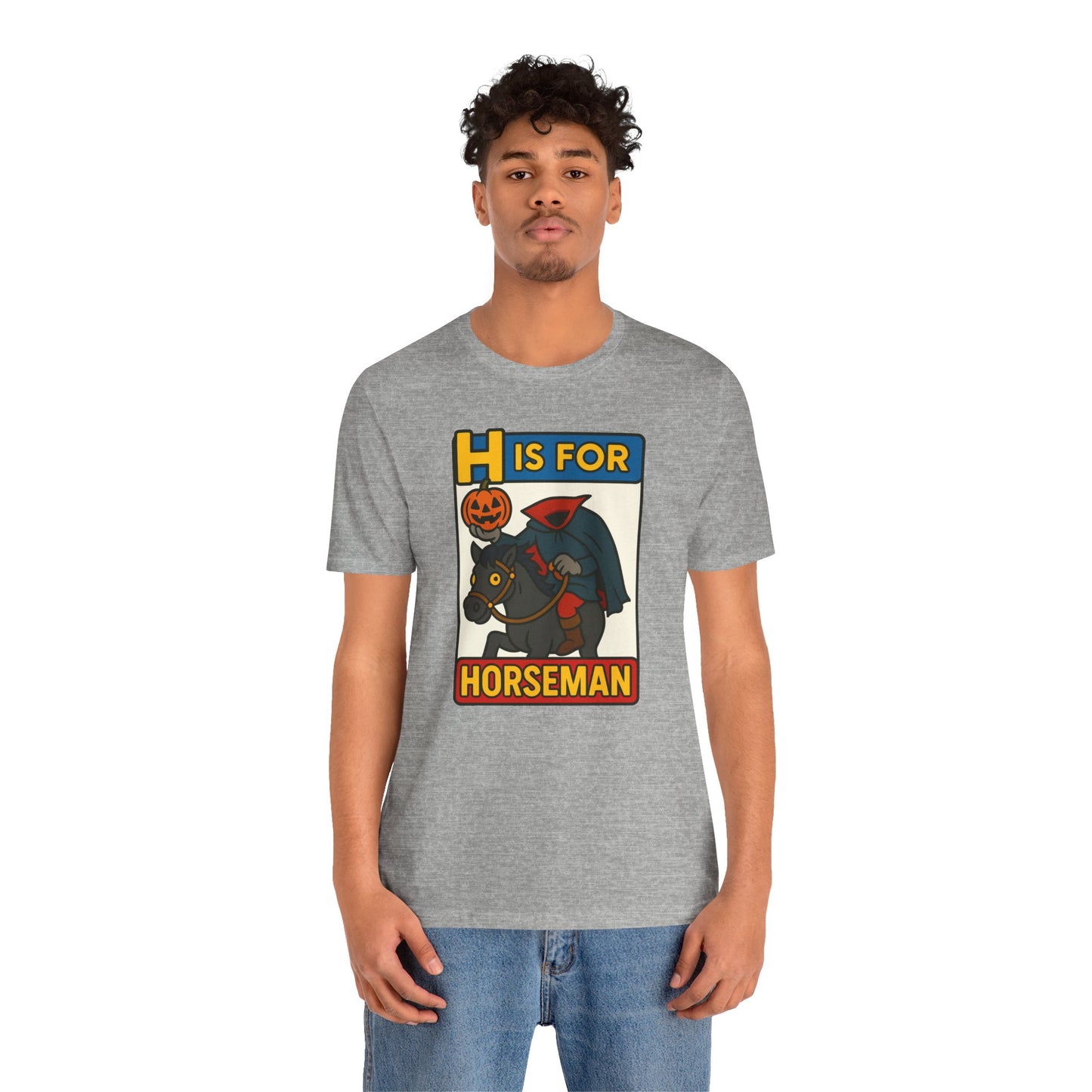 H Is for Horseman Shirt – Headless Horseman Halloween Tee